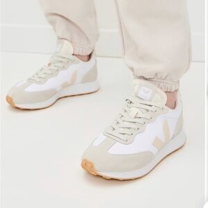 Women's Beige and White Sneakers